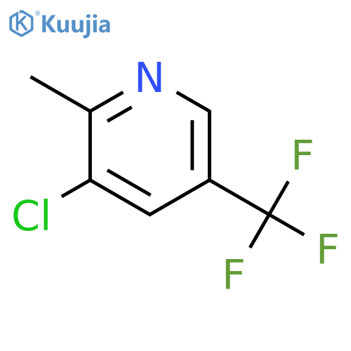 3-Chloro-2-methyl-5-(trifluoromethyl)pyridine structure