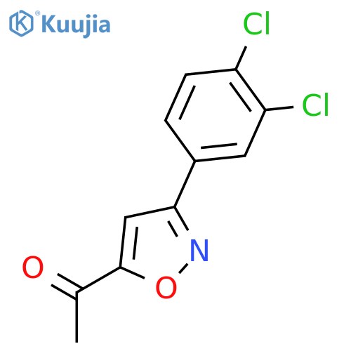 1-3-(3,4-Dichlorophenyl)isoxazol-5-ylethan-1-one structure