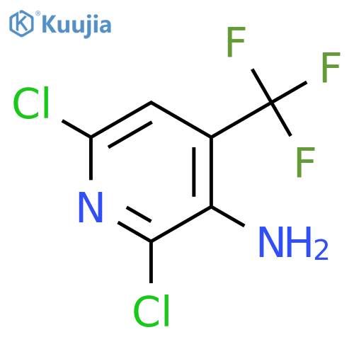2,6-Dichloro-4-(trifluoromethyl)pyridin-3-amine structure