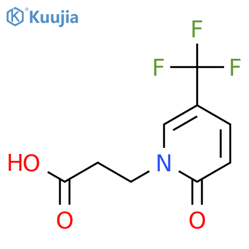 3-(2-Oxo-5-(trifluoromethyl)-2H-pyridin-1-yl)propionic Acid structure