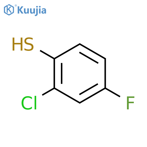 2-chloro-4-fluorobenzene-1-thiol structure