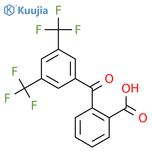 2-3,5-Bis(trifluoromethyl)benzoylbenzoic acid structure