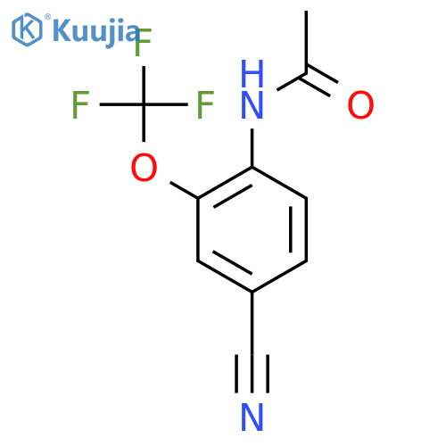 4-Cyano-2-(trifluoromethoxy)acetanilide structure