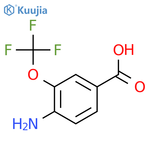 4-Amino-3-(trifluoromethoxy)benzoic Acid structure