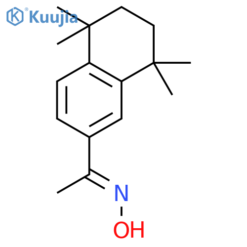 1-(5,5,8,8-Tetramethyl-5,6,7,8-tetrahydronaphthalen-2-yl)ethanone oxime structure