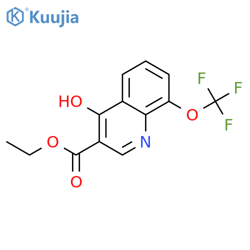 Ethyl 4-hydroxy-8-(trifluoromethoxy)quinoline-3-carboxylate structure