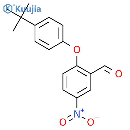 2-4-(tert-Butyl)phenoxy-5-nitrobenzaldehyde structure