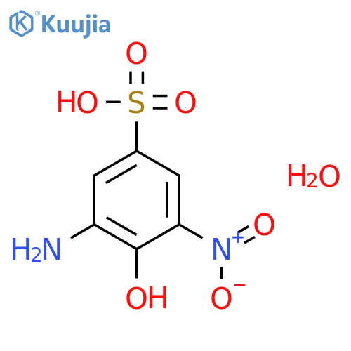 3-Amino-4-hydroxy-5-nitrobenzene-1-sulphonic Acid hydrate structure