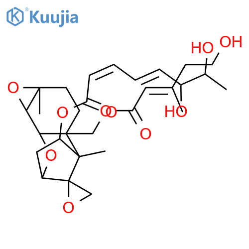 Trichoverrol A; 6',7'-Diepimer, 9β,10β-epoxide, 15-O-(5-hydroxy-3-methyl-2E-pentenoyl) structure