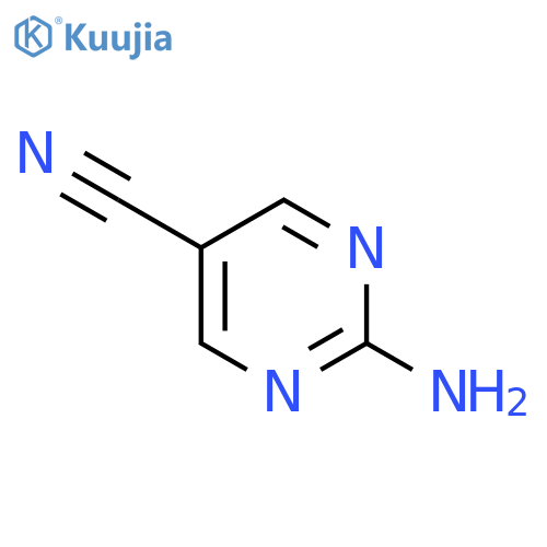 2-Amino-5-pyrimidinecarbonitrile structure