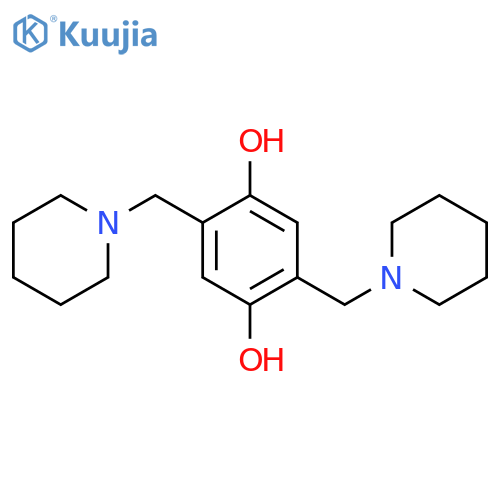 1,4-Benzenediol,2,5-bis(1-piperidinylmethyl)- structure