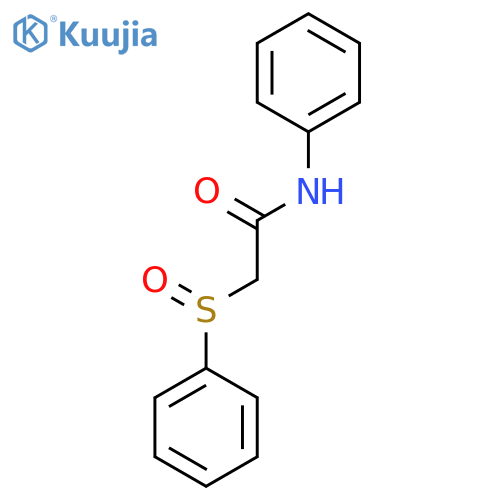 Acetamide, N-phenyl-2-(phenylsulfinyl)- structure