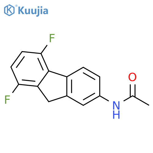 N-(5,8-difluoro-9h-fluoren-2-yl)acetamide structure