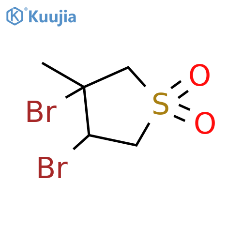 3,4-dibromo-3-methyl-1λ?-thiolane-1,1-dione structure