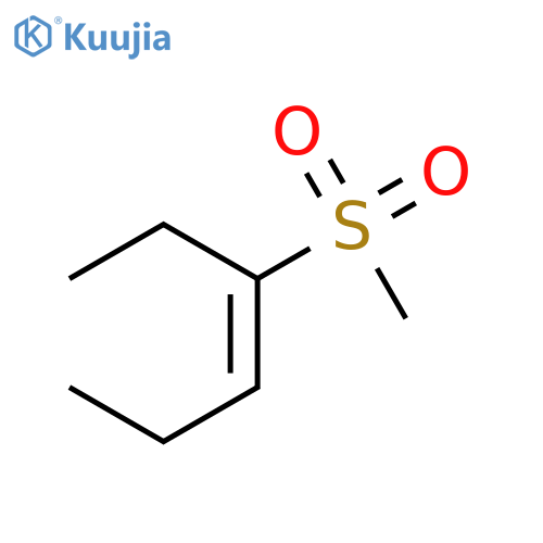 3-Hexene, 3-(methylsulfonyl)-, (E)- structure
