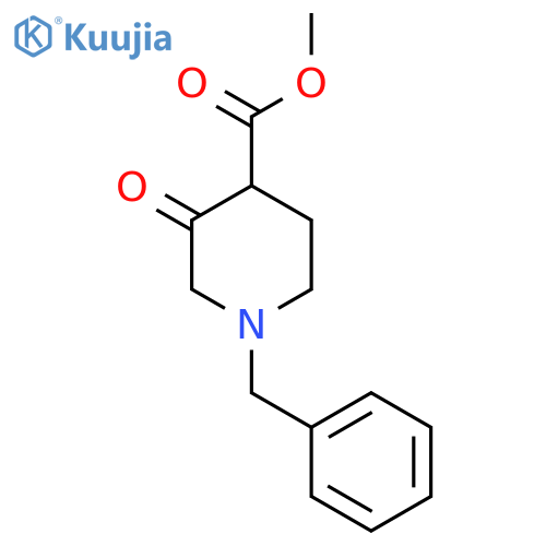 Methyl 1-benzyl-3-oxopiperidine-4-carboxylate structure
