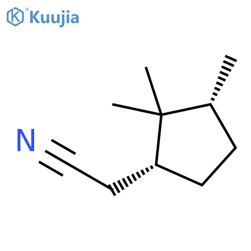 Cyclopentaneacetonitrile,2,2,3-trimethyl-, (1R-cis)- (9CI) structure