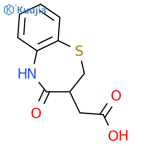 (4-Oxo-2,3,4,5-tetrahydro-1,5-benzothiazepin-3-yl)acetic Acid structure