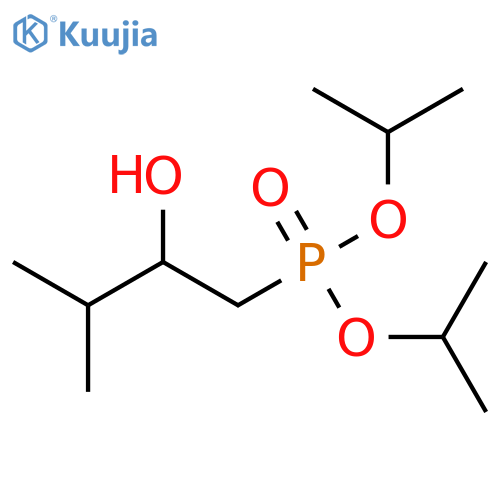 Phosphonic acid, (2-hydroxy-3-methylbutyl)-, bis(1-methylethyl) ester structure
