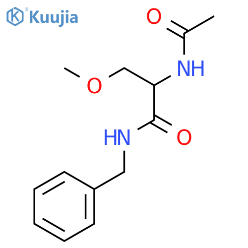 Propanamide, 2-(acetylamino)-3-methoxy-N-(phenylmethyl)- structure