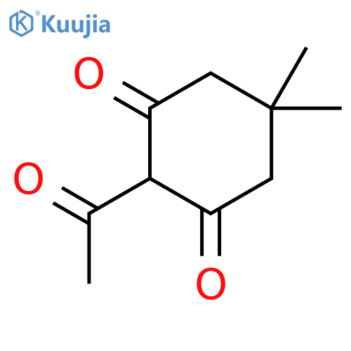 2-Acetyl-5,5-dimethylcyclohexane-1,3-dione structure