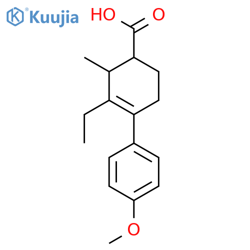 6-Ethyl-4'-methoxy-5-methyl-2,3,4,5-tetrahydro-[1,1'-biphenyl]-4-carboxylic acid structure