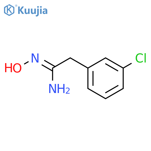 (1Z)-2-(3-chlorophenyl)-N'-hydroxyethanimidamide structure