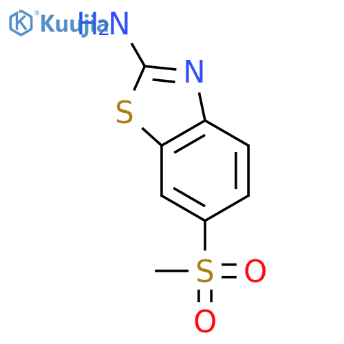 6-methanesulfonyl-1,3-benzothiazol-2-amine structure