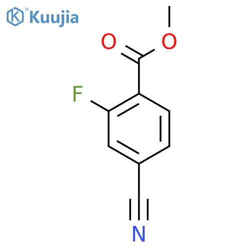 Methyl 4-cyano-2-fluorobenzoate structure
