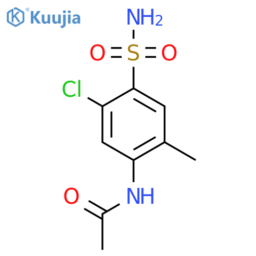N-(5-Chloro-2-methyl-4-sulfamoylphenyl)acetamide structure
