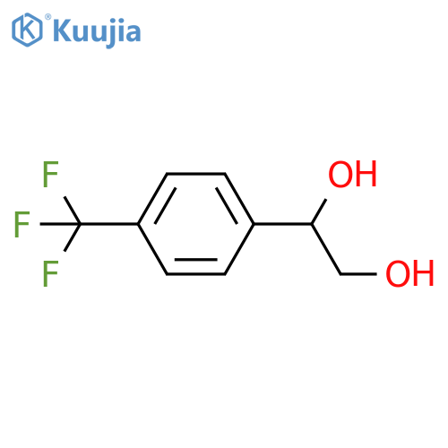 1-4-(Trifluoromethyl)phenylethane-1,2-diol structure