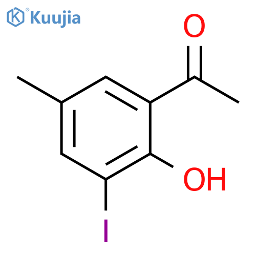 Ethanone, 1-(2-hydroxy-3-iodo-5-methylphenyl)- structure