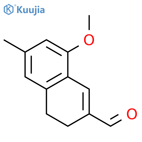 2-Naphthalenecarboxaldehyde, 3,4-dihydro-8-methoxy-6-methyl- structure