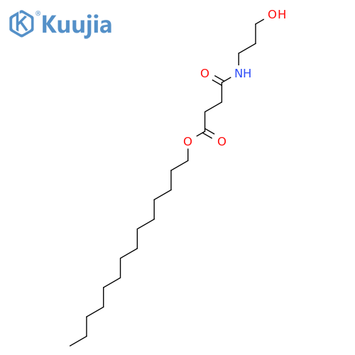 Butanoic acid, 4-(hydroxypropylamino)-4-oxo-, tetradecyl ester structure