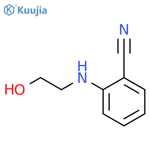 Benzonitrile, 2-[(2-hydroxyethyl)amino]- structure
