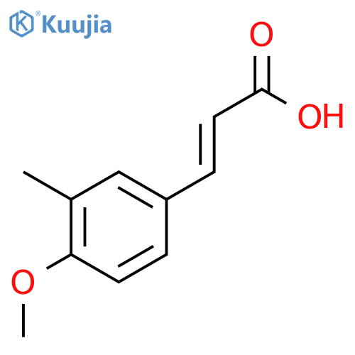 (2E)-3-(4-methoxy-3-methylphenyl)prop-2-enoic acid structure