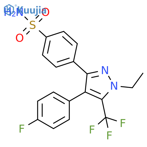 Benzenesulfonamide,4-[1-ethyl-4-(4-fluorophenyl)-5-(trifluoromethyl)-1H-pyrazol-3-yl]- structure