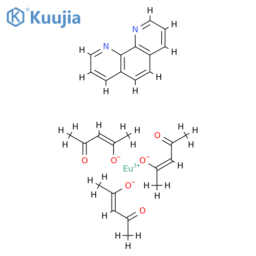 Tris(acetylacetonato)(1,10-phenanthroline)europium(III) structure