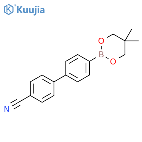 4'-(5,5-Dimethyl-1,3,2-dioxaborinan-2-yl)-[1,1'-biphenyl]-4-carbonitrile structure