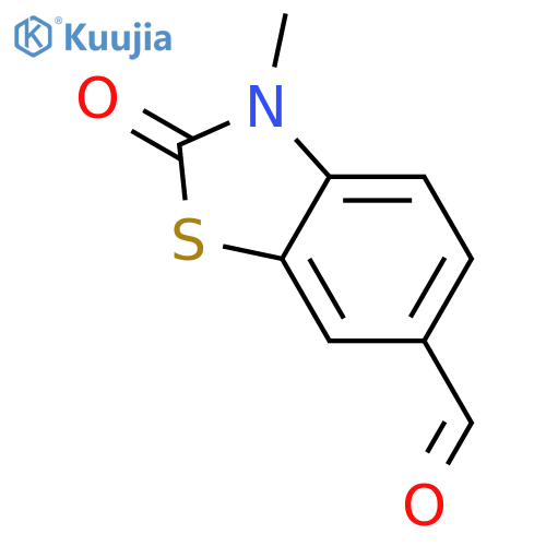 3-methyl-2-oxo-2,3-dihydro-1,3-benzothiazole-6-carbaldehyde structure