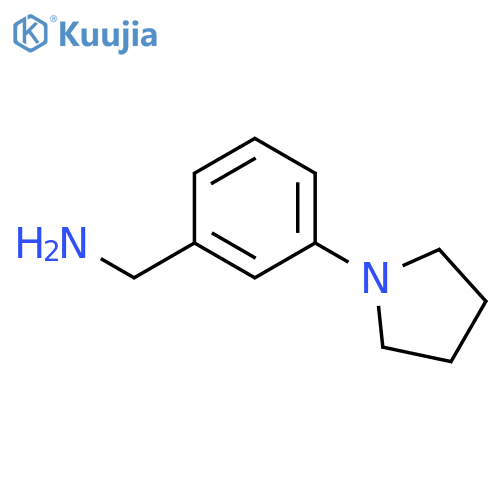 3-(Pyrrolidin-1-yl)benzylamine structure