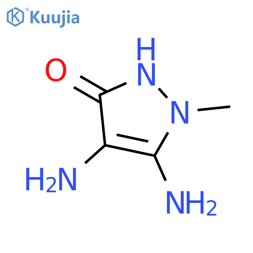 3H-Pyrazol-3-one,4,5-diamino-1,2-dihydro-1-methyl- structure