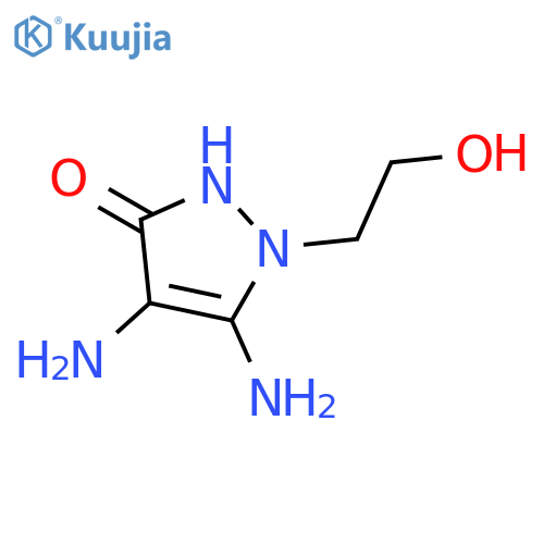 3H-Pyrazol-3-one,4,5-diamino-1,2-dihydro-1-(2-hydroxyethyl)- structure