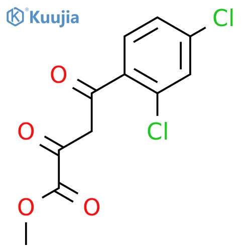 Methyl 4-(2,4-dichlorophenyl)-2,4-dioxobutanoate structure
