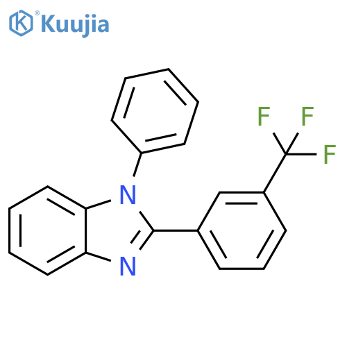 1H-Benzimidazole, 1-phenyl-2-[3-(trifluoromethyl)phenyl]- structure
