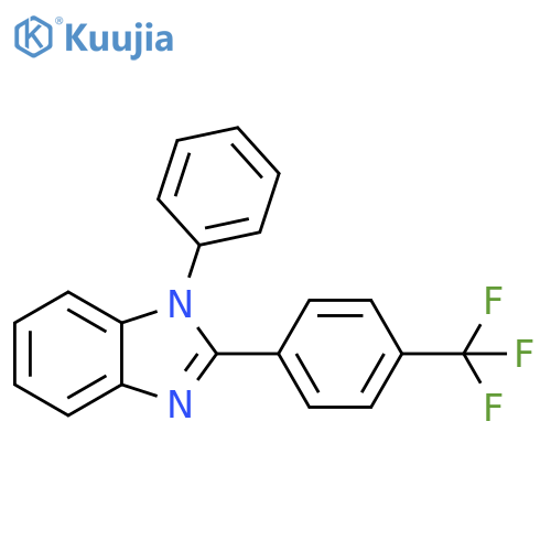 1H-Benzimidazole, 1-phenyl-2-[4-(trifluoromethyl)phenyl]- structure