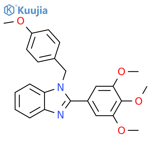 1H-Benzimidazole,1-[(4-methoxyphenyl)methyl]-2-(3,4,5-trimethoxyphenyl)- structure