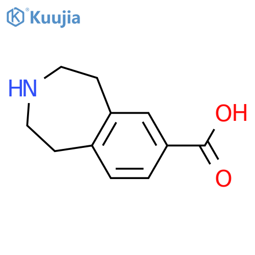 2,3,4,5-Tetrahydro-1H-3-benzazepine-7-carboxylic acid structure