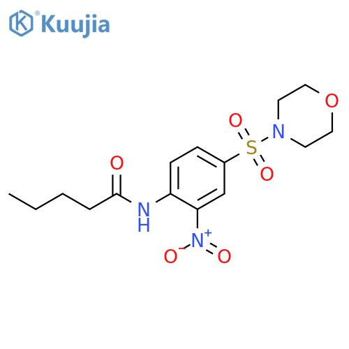 Pentanamide, N-[4-(4-morpholinylsulfonyl)-2-nitrophenyl]- structure