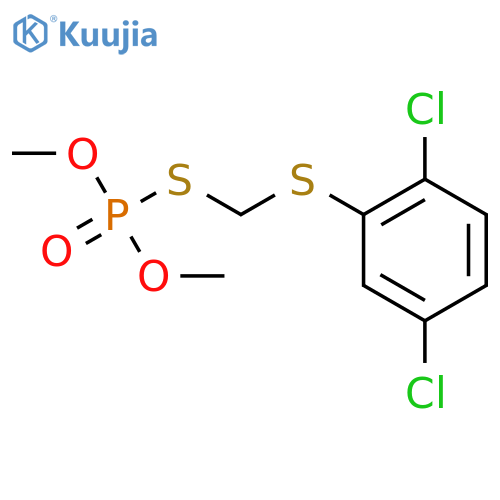 Phosphorothioic acid,S-[[(2,5-dichlorophenyl)thio]methyl] O,O-dimethyl ester structure